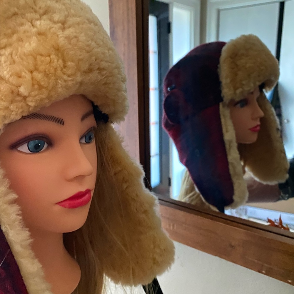 Woolrich Plaid Trapper Hat Adult Size L